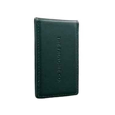 Imagem de The Frenchie Co. - Clipe para dinheiro AirTag 2 em 1 - Couro italiano de flor integral - Bolso AirTag dedicado e clipe magnético para dinheiro - Rastreamento modular fino para carteiras e viagens