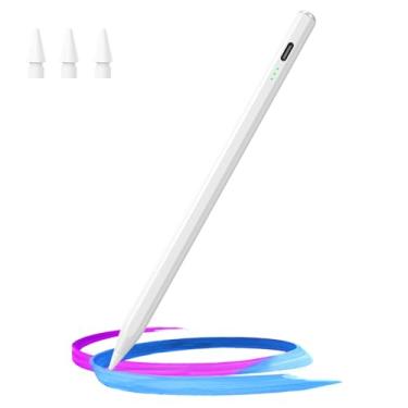 Imagem de Caneta Stylus para iPad (2018-2025) - Carregamento rápido de 13 minutos com sensibilidade de inclinação e rejeição da palma da mão para iPad 11/10/9/8/7/6ª geração, Air 7/6/5/4/3/M3/M2, Pro 33.0 cm
