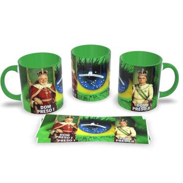 Imagem de Caneca de Porcelana Estampa Dom Preso 1 e Dom Preso 2 Memes Engraçados