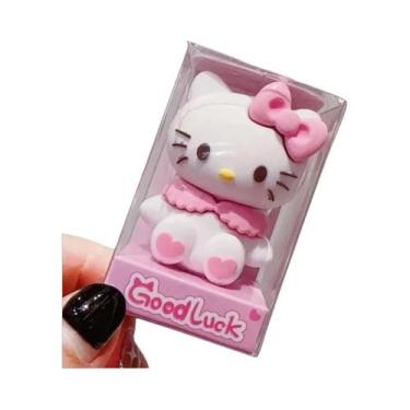 Imagem de Afiador De Lápis Manual De Silicone Kawaii Mini Kuromi Hello Kitty Mel