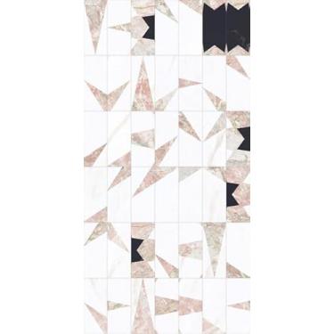 Imagem de Quadro Decorativo com Estampa Abstract Geometric Tile Composition 30 x 30 Papel 3 unidades