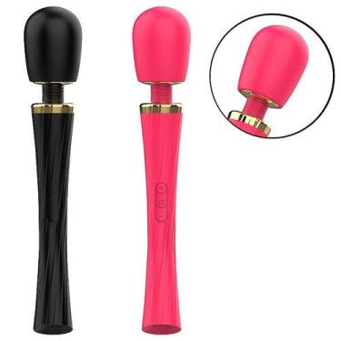 Imagem de Varinha Mágica com Cabeça Flexível Recarregável 29cm Pink - Sexy Impor