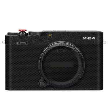 Imagem de Película protetora premium para câmera X-E4 premium antirarranhões para decalques FujiFilm X-E4 XE4 (contorno preto brilhante)