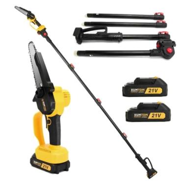 Imagem de Motosserra Podador Tesoura Portátil Elétrica 2 Baterias 1000w Extensor 3m