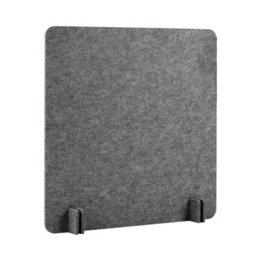 Imagem de IEUDNS Divisória de mesa acústica, divisória de mesa, à prova de som, painel de privacidade vertical, tela protetora para sala de aula, escola, Cinza Escuro 40x40 Cm