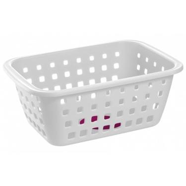 Imagem de Cesto Plástico 3 Litros Branco - 52201 - Ordene Cesto Plástico Branco - 52201 - Ordene