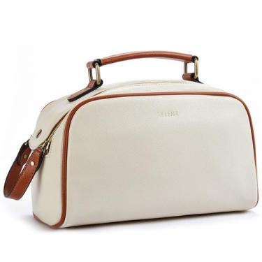 Imagem de Bolsa de higiene de viagem Telena impermeável em couro PU bege