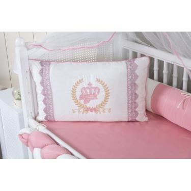 Imagem de kit de berço 2321 condessa 9 peças modelo meia trança - remi enxovais,