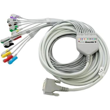 Imagem de Cabo de Pac Ergometria PC USB 15 Pinos - 100% Compatível