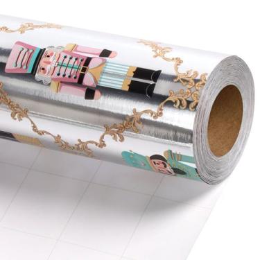 Imagem de Papel de embrulho de Natal Jumbo Roll LaRibbons Nutcracker