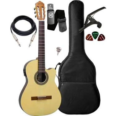 Imagem de Violão Giannini Nfl Ceq Imbuia Eletroacústico + Acessórios