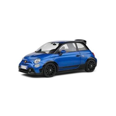 Imagem de Solido Modelo de carro 1:18 - Fiat 695 Abarth 2022 azul alto desempenho colecionável