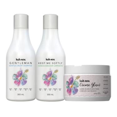 Imagem de Kah-Noa, Kit Shampoo, Condicionador e Creme Glacê Leave-in Kah-Noa