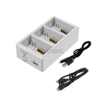 Imagem de Hub Carregador 3 em 1 para Baterias de Drone DJI Mini 3/4 Pro - XDMYL