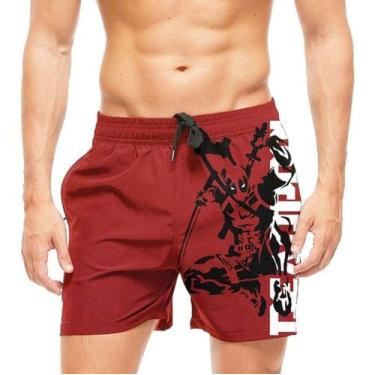 Imagem de Short Praia Shorts Banho Mauricinho Deadpool Full Print 26 - smoke, Pr