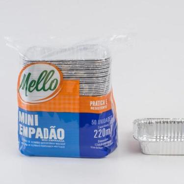 Imagem de Kit c/2 pct forma de aluminio mini empado 220 ml.  c/50 un. wyda/mello