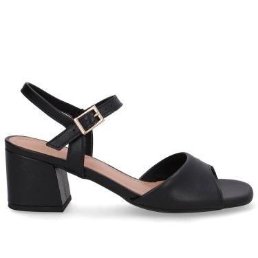 Imagem de Sandália Feminina Em Couro De Salto Bloco Usaflex Ud09002001