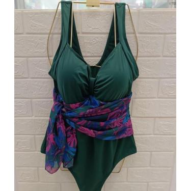 Imagem de Maiô plus Size vestido - Z&R, Verde, 48