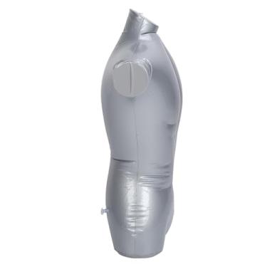 Imagem de SPYMINNPOO Torso de Manequim Inflável Masculino, Material de PVC, Design que Economiza Espaço Com Anel Suspenso para Exibição de Roupas Em Shoppings e Joalherias