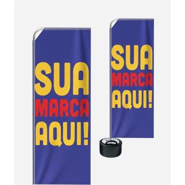 Imagem de Wind Banner Premium Retangular Completo Personalizado 2,00 metros Dupla Face