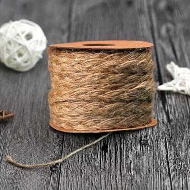 Imagem de 1 rolo de 5 m, fita de algodão e linho, corda de cânhamo, acessórios feitos à mão, foto, parede, roupas, embalagem de presente, corda de cânhamo