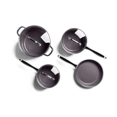 Imagem de Jogo de Panelas Life Unique 4 Peças Cinza