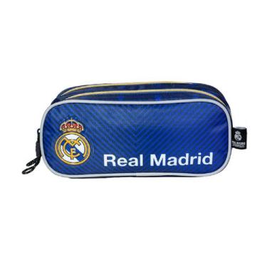 Imagem de Estojo Escolar Duplo Time Futebol Corinthians Palmeiras Flamengo Real 