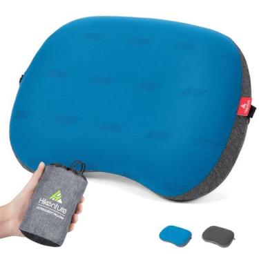 Imagem de Almofada de acampamento Hikenture Ultralight inflável com capa