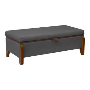 Imagem de Baú Organizador Puff Bali 160 cm Bouclé Para Quarto e Sala - SOFA STOR