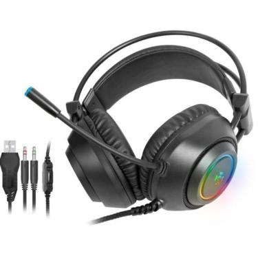 Imagem de Headset Gamer Fortrek Crusader P2 + Usb Rgb Preto [f002]