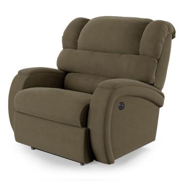 Imagem de Poltrona Do Papai Reclinável Napoli Power Elétrica Usb Veludo Fh1 Preto