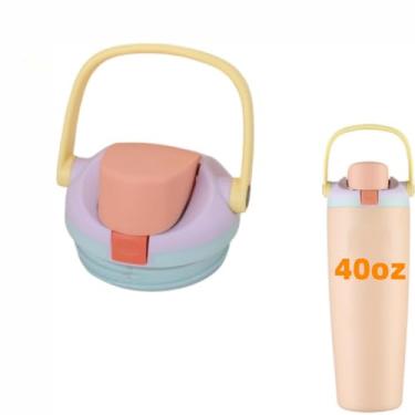 Imagem de Tampa de substituição compatível com garrafa de água Owala FreeSip Sway de 850 g 1134 g (roxo, para Owala Sway 1,134 g)