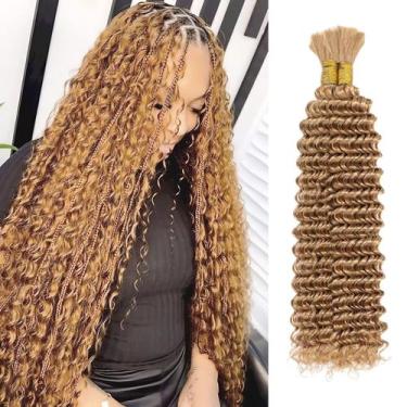 Imagem de Cabelo trançado LOLLY HAIR Honey Blonde 100g 45cm Deep Wave