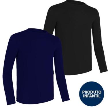 Imagem de Kit com 2 Camisetas Infantils Proteção UV Fator 50 Crianças Lazer - Sl
