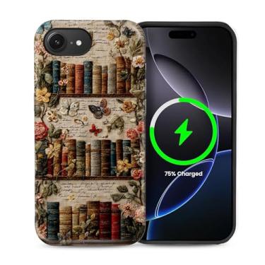 Imagem de heindiy Capa para iPhone 16e, compatível com MagSafe, capa brilhante, proteção total, à prova de choque, anti-arranhões, capa de TPU, capas para homem mulher - estante antiga