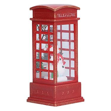 Imagem de Hztyyier Lanterna Globo de Neve de Natal Luz Noturna Decorativa para Decoração de Férias de Quarto de bebê Material de PVC (Boneco de neve)