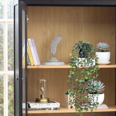 Imagem de Plantas artificiais ao ar livre, flores falsas para parede interna, festa, varanda, decoração de casamento, eucalipto verde