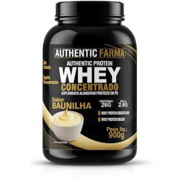 Imagem de Whey Concentrado Sabor Baunilha, Proteína 26g, BCAA 2,6g, Peso líq. 900g (Baunilha)