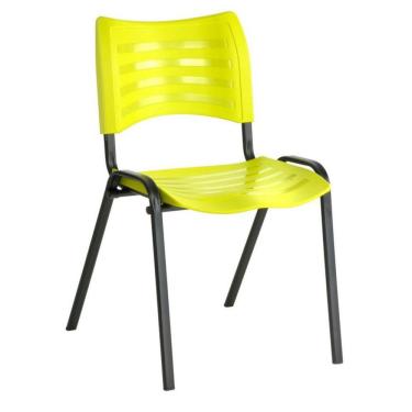 Imagem de Cadeira Empilhável Iso Linha Polipropileno Iso Amarelo