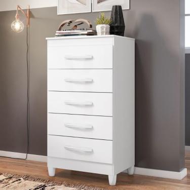 Imagem de Gaveteiro 5 Gavetas Fenix Branco