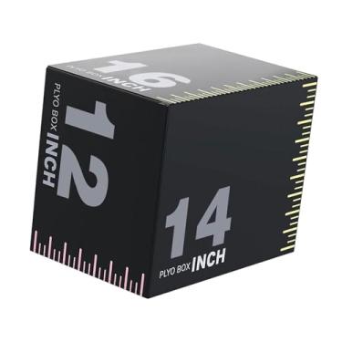 Imagem de oshhni Caixa de Exercícios de Salto Pliométrico 30x35x40cm - Equipamento Versátil de Alta Densidade para Treinamento de Força e Exercícios de Salto, Style D