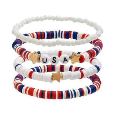 Imagem de YueYueLoove Pulseiras femininas boêmias elásticas multicamadas coloridas com berloque, pulseiras de surfista, heishi, pulseiras elásticas da amizade, boêmio, verão, praia, joias, Medium, Não, Sem