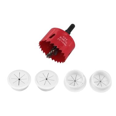 Imagem de Generic Kit de Ocultação de Cabo de TV Material de PC Durável Escondedores de Cabo Seguros para TV Montada na Parede Com Acessório de Broca de Serra de Furo de 2-3/8 pol. e 10 Abraçadeiras Perfeitas