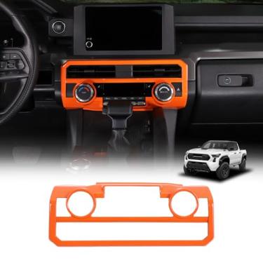 Imagem de Daeiclru Acabamento da tampa da saída de ar do console central compatível com Toyota Tacoma 2024 2025, painel de ar condicionado do console central capa de acabamento de painel de ventilação CA