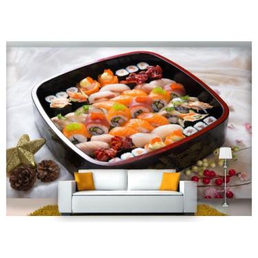 Imagem de Papel De Parede Rodízio Japonês Sashimi 3D Al198 - Você Decora