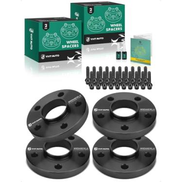 Imagem de YHTAUTO Espaçadores de roda centrados no cubo de 5 x 112 mm de 20 mm para Mercedes-Benz C-Class C220, C230, C240, C280, C32 C43 AMG, E-Class E320, E420, E430, espaçadores de pneu com pinos M12 x 1,5, furo do cubo de 66,6 mm, 5 terminais, 4 peças