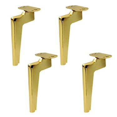 Imagem de 4 peças de pernas de móveis, pernas de mesa de estilo industrial moderno, pernas de móveis de metal DIY, pernas de sofá, pernas de mesa de café, pernas de cama, pernas de armário de TV (15 cm/5,91 pol