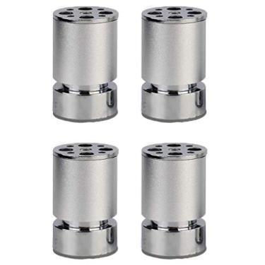 Imagem de Pernas de móveis pernas de mesa de metal adiustável pés de móveis de liga de alumínio pés de cozinha redondos de substituição para móveis pernas de sofá pernas de sofá mesa pernas armários de cama
