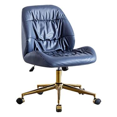 Imagem de Cadeira de escritório em casa sem braços, cadeiras ergonômicas de computador cadeiras de lazer – altura ajustável para sala de estar estudar