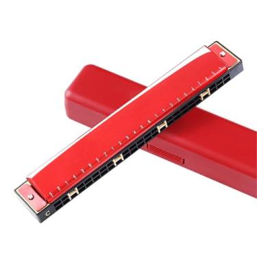 Imagem de Gaita profissional 24 furos polifônica C 28 Accent Harmonica é fácil de tocar (tipo 14)